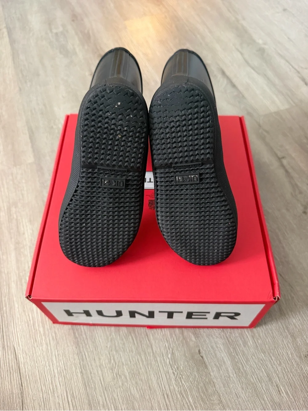 Hunter Kids Black Waterproof Rain Boots